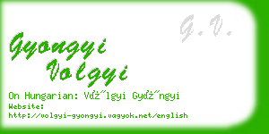 gyongyi volgyi business card