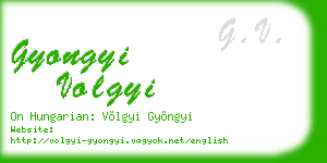 gyongyi volgyi business card